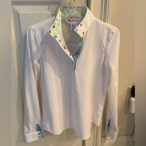 R.J. Classics girls equestrian long sleeve show shirt